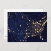 夜の州の統一された街灯。 ポストカード (正面/裏面)