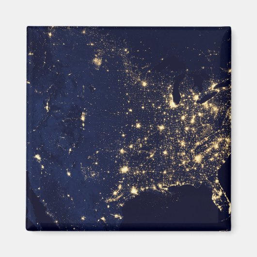 夜の州の統一された街灯。 マグネット (正面)