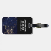 夜の州の統一された街灯。 ラゲッジタグ (裏面横)