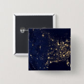 夜の州の統一された街灯。 缶バッジ (正面&裏面)