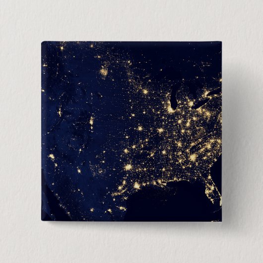 夜の州の統一された街灯。 缶バッジ (正面)