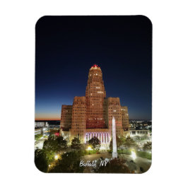 夜の市庁舎 マグネット