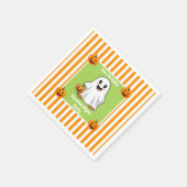 夜の幽霊のよく出るパーティー誕生日 – ハロウィーンの夜 スタンダードカクテルナプキン (角)