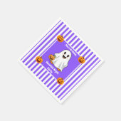 夜の幽霊のよく出るパーティー誕生日 – ハロウィーンの夜 スタンダードカクテルナプキン (角)