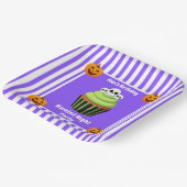 夜の幽霊のよく出るパーティー誕生日 – ハロウィーンの夜 ペーパープレート (傾斜あり)