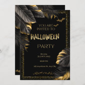 夜の幽霊のよく出る夜 – 私たちもしに挑戦! 招待状 (正面/裏面)