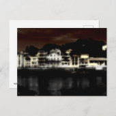 夜の建物スタイルの印象のデジタル効果 シーズンポストカード (正面/裏面)