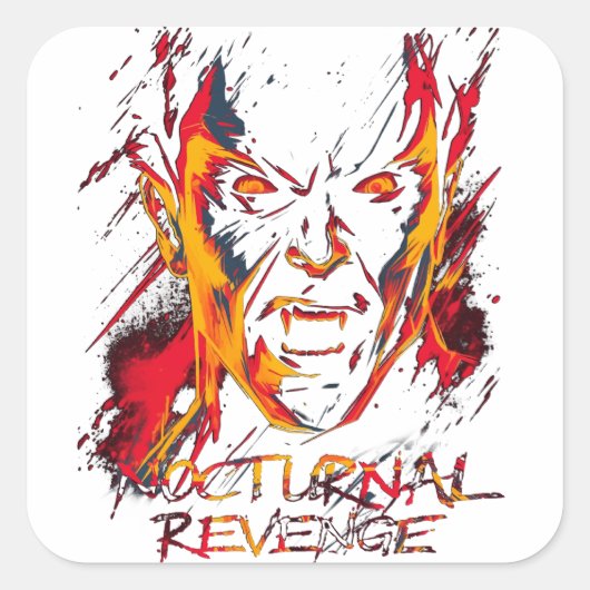 夜の復讐バンパイア スクエアシール (正面)