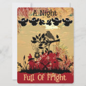 夜の恐怖の血の芸術的赤いブーブフリーキー シーズンカード (正面)