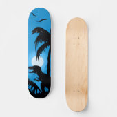 夜の恐竜 スケートボード (正面)