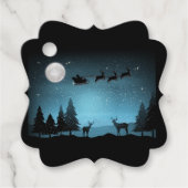 夜の愛らしいトナカイ フェイバータグ (正面)