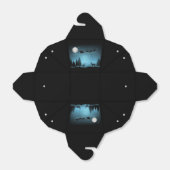 夜の愛らしいトナカイ フェイバーボックス (折り畳みなし)