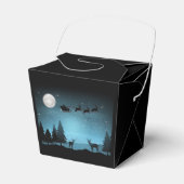 夜の愛らしいトナカイ フェイバーボックス (正面サイド)