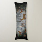 夜の愛らしいトナカイ ボディピロー (正面縦)