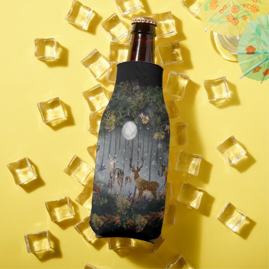 夜の愛らしいトナカイ ボトルクーラー (インサイチュ 夏)