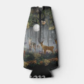 夜の愛らしいトナカイ ボトルクーラー (裏面)