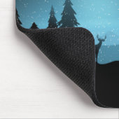 夜の愛らしいトナカイ マウスパッド (コーナー)