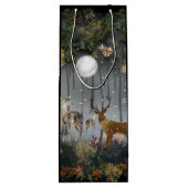 夜の愛らしいトナカイ ワインギフトバッグ (裏面)