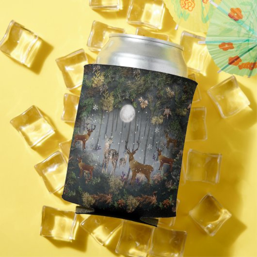 夜の愛らしいトナカイ 缶クーラー (インサイチュ 夏)