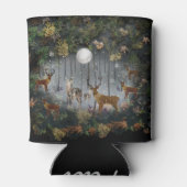 夜の愛らしいトナカイ 缶クーラー (裏面)