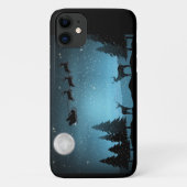 夜の愛らしいトナカイ Case-Mate iPhoneケース (裏面)