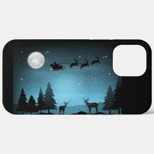 夜の愛らしいトナカイ Case-Mate iPhoneケース (裏面 (横))