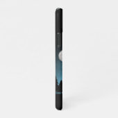 夜の愛らしいトナカイ iPhoneケース (右側)