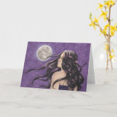 夜の憂欝な挨拶状 カード (黄色い花)