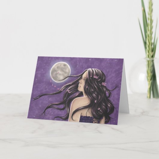 夜の憂欝な挨拶状 カード (正面)