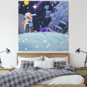 夜の抱擁 キャンバスプリント (インサイチュ (寝室))