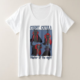 夜の支配者カトゥーラ伯爵 プラスサイズTシャツ