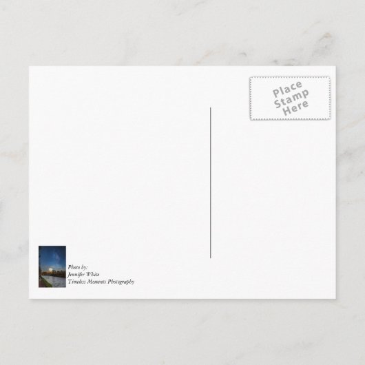 夜の散歩 ポストカード (裏面)