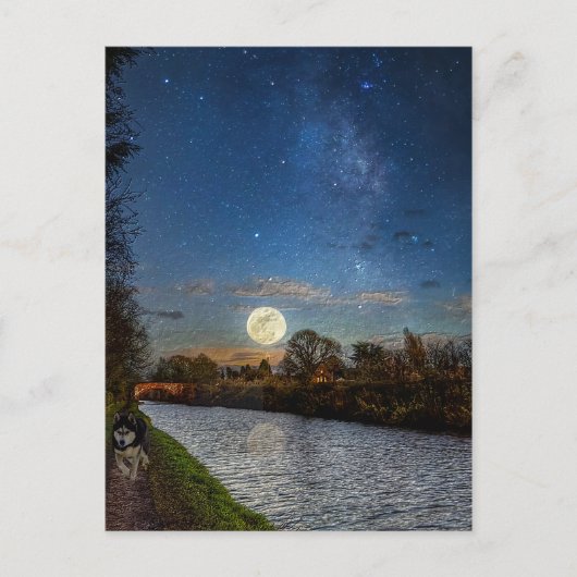 夜の散歩 ポストカード (正面)