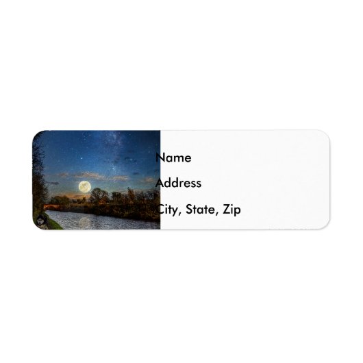 夜の散歩 ラベル (正面)