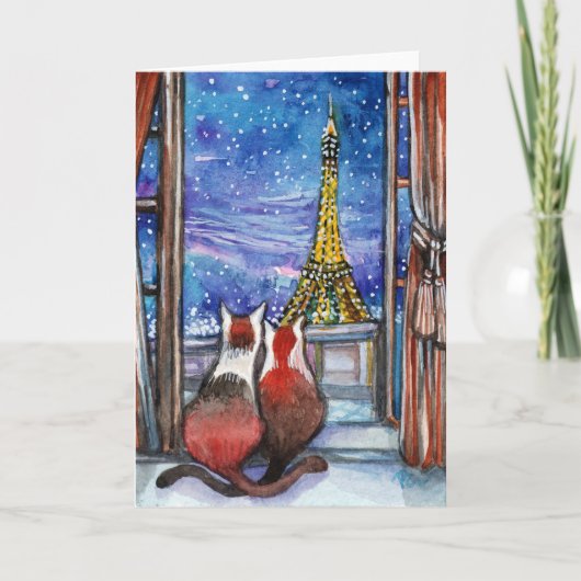 夜の日付 カード (正面)