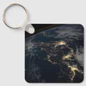 夜の日本の街灯。 キーホルダー (正面)