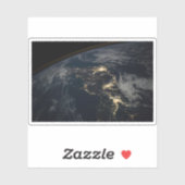 夜の日本の街灯。 シール (シート)