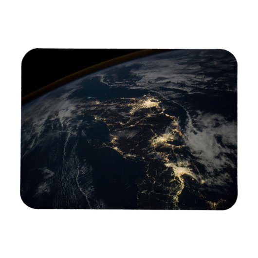 夜の日本の街灯。 マグネット (横)