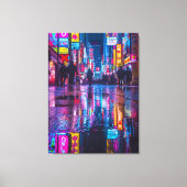夜の日本 キャンバスプリント (正面)