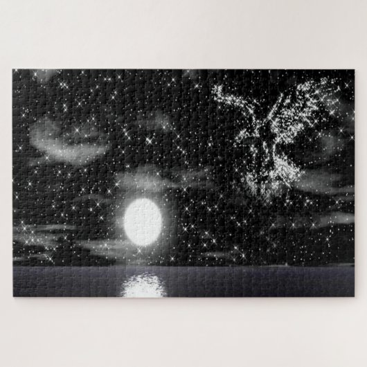 夜の星で作ったワシ ジグソーパズル (横)