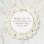 夜の星の天空の神秘的な感謝 フェイバータグ (裏面)