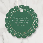 夜の星の天空の神秘的な感謝 フェイバータグ (裏面)