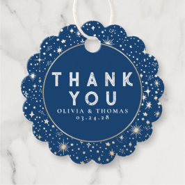 夜の星の天空の神秘的な感謝 フェイバータグ