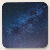 夜の星の銀河系かわいい コースター (正面)