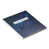 夜の星の銀河系かわいい ノートパッド (アングル)