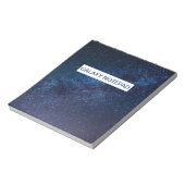 夜の星の銀河系かわいい ノートパッド (回転)