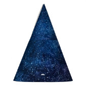 夜の星の銀河系かわいい パーティーハット (左)