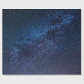 夜の星の銀河系かわいい ラッピングペーパー (フラット)