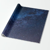 夜の星の銀河系かわいい ラッピングペーパー (アンロールド)
