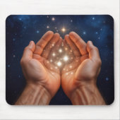 夜の星を持つ手 マウスパッド (正面)